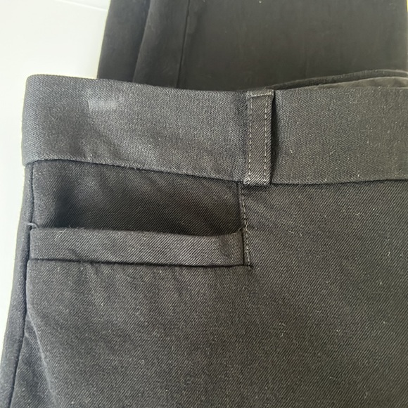 BANANA REPUBLIC SLOAN WOMENS PETITE BLACK SLACKS size 0 - Picture 12 of 13